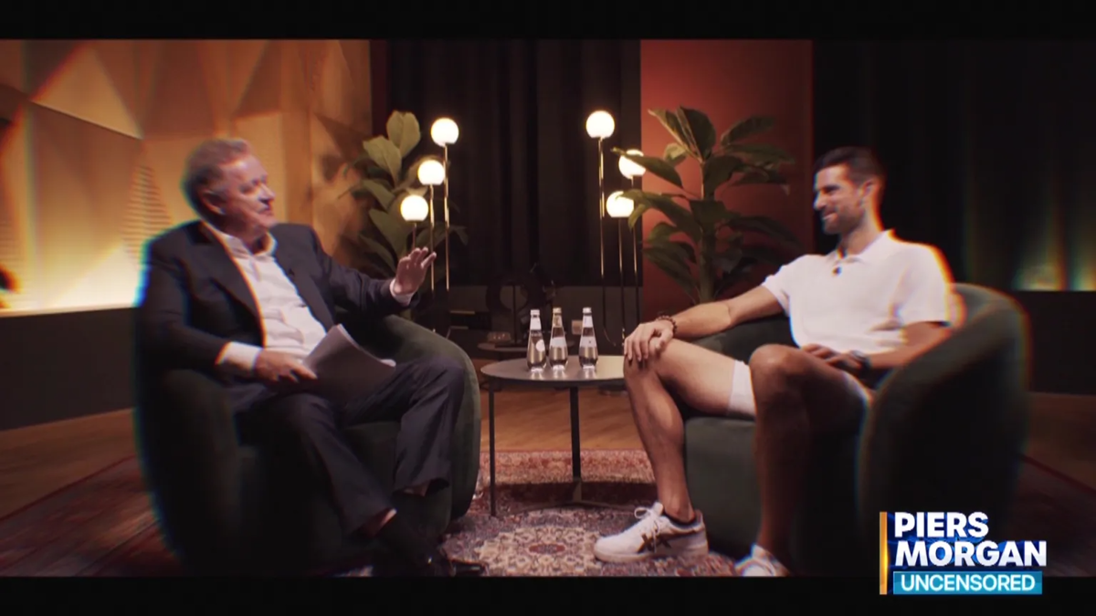Novak Djokovic Gives Rare Interview to Piers Morgan