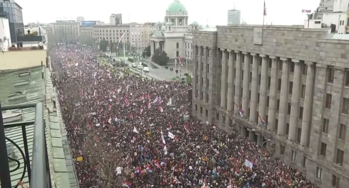 Protests in Belgrade over Corruption